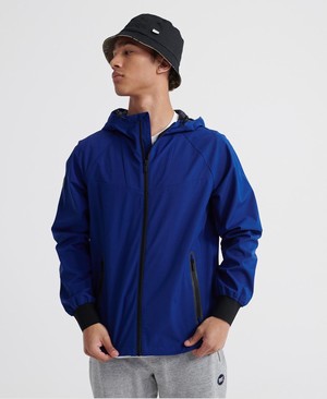 Superdry Echo Beach Cagoule Férfi Kabát Kék | FDNUC6983